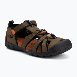 Gyerek szandálok KEEN Seacamp II CNX dark olive/gold flame (Seacamp II CNX 1028851) kép