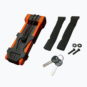 Kerékpárzár GERDA Fold 1200W Neo foldable black/orange (Fold 1200W Neo składane 0SF00120000.06W2YP) kép