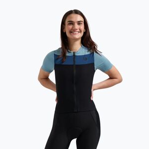 Női kerékpáros mez Rogelli Core Block W black/blue/dark blue (Core Block W RC2010001) kép