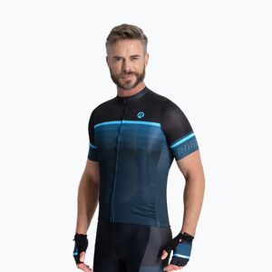 Férfi kerékpáros mez Rogelli Hero II black/blue (Hero II ROG352176) kép