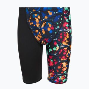 Gyermek úszó jammer nadrágok Speedo Endurance+ High Waist Jammer black/blue (Endurance+ High Waist Jammer 8-09733D890) kép