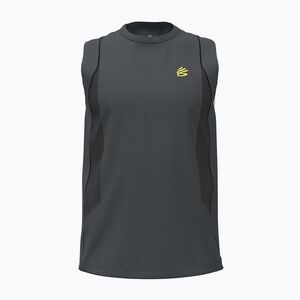 Férfi kosárlabda mez Under Armour Curry Training Tank lumin yellow (Curry Training Tank 6010919-016) kép