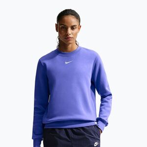 Női pulóver Nike Sportswear Phoenix Fleece Crewneck light medium blue/sail (Sportswear Phoenix Fleece Crewneck DQ5751-460) kép