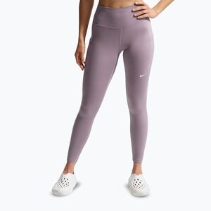 Női edző leggings Nike One High-Waisted 7/8 light violet ore/white (One High-Waisted 7/8 FN3241-226) kép