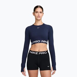 Női hosszú ujjú edzőfelső Nike Pro 365 Dri-Fit midnight navy/white (Pro 365 Dri-Fit FV5484-410) kép