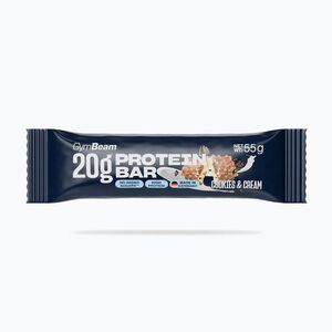 Fehérjeszelet GymBeam 55 g cookies/cream (Protein bar 110377) kép