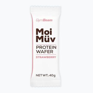 Fehérjeszelet GymBeam MoiMüv 40 g strawberry (MoiMüv 69700) kép