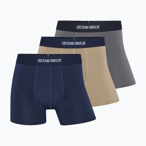 Férfi boxeralsó CR7 Basic Trunk 3 pairs 208 multicolour (Basic Trunk 300-8199-49-208) kép