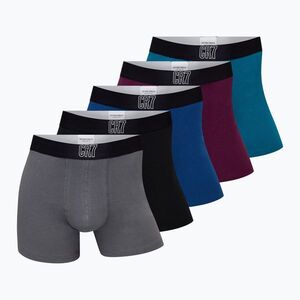 Férfi boxeralsó CR7 Basic Trunk 5 by 2350 multicolour (Basic Trunk 5-pack 300-8125-49-2350) kép