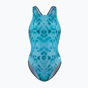 Női egyrészes fürdőruha ZONE3 Classic teal tie-dye (Classic SW26WC127) kép