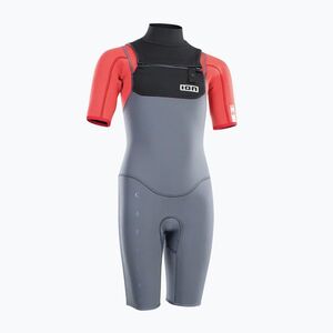 Gyerek szörfruha ION Capture 2/2 Shorty Back Zip Jr steel blue/red (Capture 2/2 Shorty Back Zip Jr 48212-4619) kép
