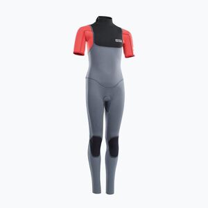 Gyerek szörfruha ION Capture 3/2 Back Zip Jr steel blue/red (Capture 3/2 Back Zip Jr 48212-4613) kép