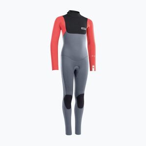 Gyerek szörfruha ION Capture 4/3 Back Zip Jr steel blue/red (Capture 4/3 Back Zip Jr 48212-4611) kép