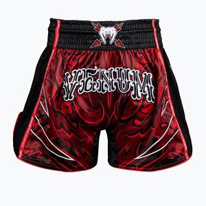 Férfi edzőshort Venum Wolf Attack Muay Thai Shorts black/red (Wolf Atak Muay Thai Shorts VENUM-06080-100) kép