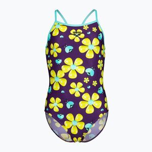 Gyerek egy részes fürdőruha arena Spring Lightdrop Back plum multi/water (Spring Lightdrop Back 010751/980) kép