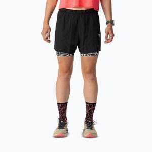 Női futóshort DYNAFIT Trail 2IN1 black out overcast (Trail 2IN1 08-0000071921) kép