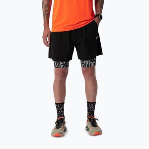 Férfi futóshort DYNAFIT Trail 2IN1 black out overcast (Trail 2IN1 08-0000071920) kép