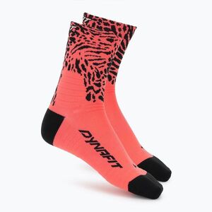 Zokni DYNAFIT Run Wild Mid ultra coral/0910 (Run Wild Mid 08-0000072080) kép