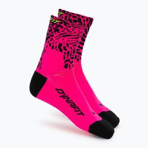 Zokni DYNAFIT Run Wild Mid pink glo/0910 (Run Wild Mid 08-0000072080) kép