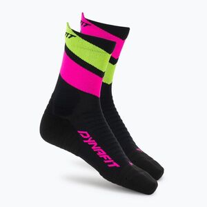 Zokni DYNAFIT Ultra Mid black out pink glo/6070 (Ultra Mid 08-0000072076) kép
