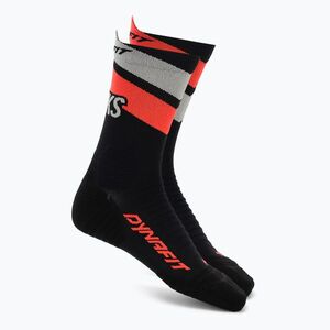 Zokni DYNAFIT Ultra Crew black out ultra coral/6A10 (Ultra Crew 08-0000072075) kép