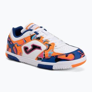Gyerek focicipő Joma Top Flex Jr IN white-orange (Top Flex Jr IN TPJS2672IN) kép