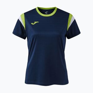 Női teniszpóló Joma Terra dark navy/lime (Terra SS W 903106.326) kép