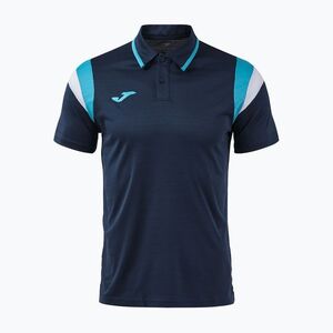 Férfi teniszpóló Joma Terra Polo dark navy/turquoise fluor (Terra Polo 105215.342) kép