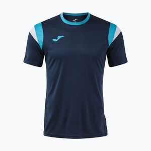 Férfi teniszpóló Joma Terra dark navy/turquoise fluor (Terra SS 105144.342) kép