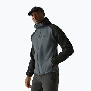 Férfi softshell dzseki REGATTA Arec III dark storm/black (Arec III RML218-Z5T) kép