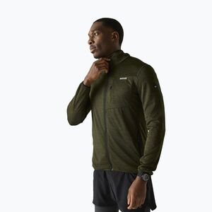 Férfi trekking pulóver REGATTA Hillden Midlayer dark khaki (Hillden Midlayer RML313-41C) kép