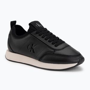 Női cipők Calvin Klein HW0HW03118 Retro Runner Sock PANL Leather Neo black/crystal grey (Retro Runner Sock PANL Leather Neo HW0HW0311806T) kép