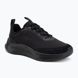 Férfi cipők Calvin Klein HM0HM02342 Light Eva Runn Essential Laceup Nylon Suede triple black (HM0HM02342 Light Eva Runn Essential Laceup Nylon Suede HM0HM023420GJ) kép