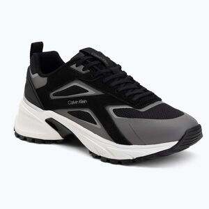 Férfi cipők Calvin Klein HM0HM02220 Hike Runner Stripe Mix Nylon Suede black/granite road (Hike Runner Stripe Mix Nylon Suede HM0HM0222000V) kép