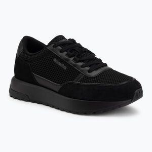 Férfi cipők Calvin Klein HM0HM02215 City Runner Laceup Nylon Recycled Suede triple black (City Runner Laceup Nylon Recycled Suede HM0HM022150GJ) kép