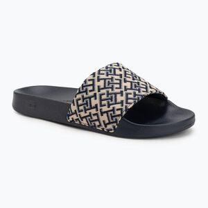 Női papucsok Tommy Hilfiger Monogram space blue (Monogram FW0FW09423DW6) kép