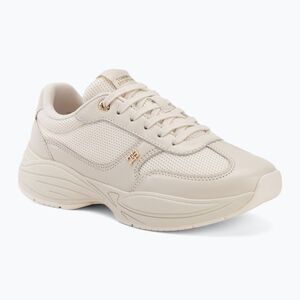 Női cipők Tommy Hilfiger ModernRunner Shiny Leather soft cream (ModernRunner Shiny Leather FW0FW09413AEO) kép