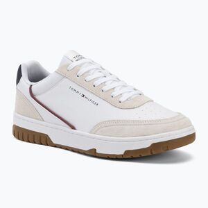 Férfi cipők Tommy Hilfiger Basket Core Leather Suede Mix rwb (Basket Core Leather Suede Mix FM0FM058810GZ) kép