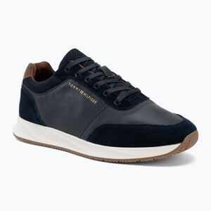 Férfi cipők Tommy Hilfiger Runner Suede Mix tracksuits desert sy (Dresy Runner Suede Mix FM0FM05910DW5) kép