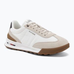 Férfi cipők Tommy Hilfiger Retro Runner Mesh Suede Mix classic stone (Retro Runner Mesh Suede Mix FM0FM05908RA2) kép