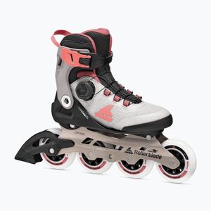Női görkorcsolya Rollerblade Macroblade 90 Boa W grey/amethyst rose (Macroblade 90 Boa W 86B0760100HJ03) kép