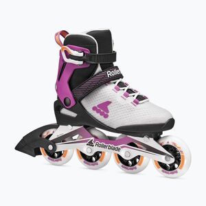 Női görkorcsolya Rollerblade Macroblade 84 W light grey/violet/orange (Macroblade 84 W 86B0760040HZ01) kép