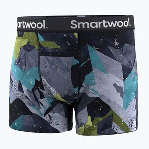 Férfi termoaktív boxeralsó Smartwool Merino Print Boxer Brief Boxed blue sum sector (Merino Print Boxer Brief Boxed SW017005Q931) kép