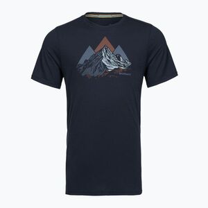 Férfi póló Smartwool Peak Bagger Active SS Graphic Tee navy (Peak Bagger Active SS Graphic Tee SW0030654101) kép