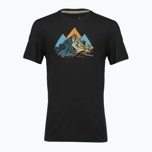 Férfi póló Smartwool Peak Bagger Active SS Graphic Tee black (Peak Bagger Active SS Graphic Tee SW0030650011) kép