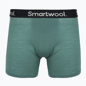 Férfi termoaktív boxeralsó Smartwool Everyday Merino Boxer Brief Boxed black dusty teal (Everyday Merino Boxer Brief Boxed SW002462Q651) kép