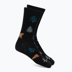 Zokni Smartwool Everyday Through The Trees Crew black (Everyday Trough The Trees Crew SW0030440011) kép