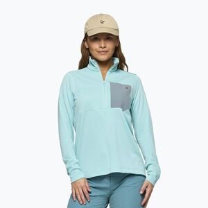 Női túrafelső NORRONA Femund Warm1 Zip Neck aqua haze/trooper (Femund Warm1 Zip Neck 2659-25) kép