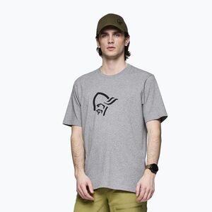 Férfi póló NORRONA Cotton Viking grey melange/caviar (Cotton Viking 3417-21) kép