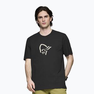 Férfi póló NORRONA Cotton Viking caviar black/snowdrop (Cotton Viking 3417-21) kép